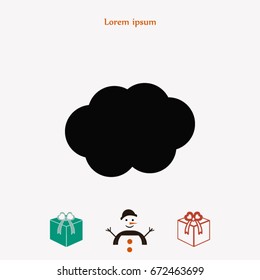 Cloud icon, Vector EPS 10 illustration style