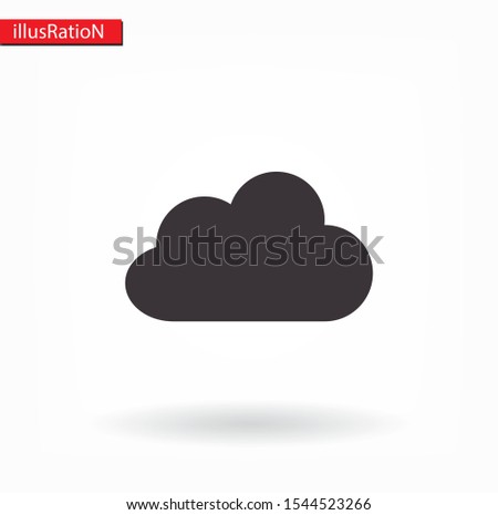 cloud icon. Vector Eps 10. Lorem Ipsum Flat Design м