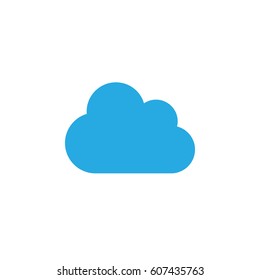 Cloud icon vector, filled flat sign, solid colorful pictogram isolated on white. Symbol, logo illustration. Pixel perfect