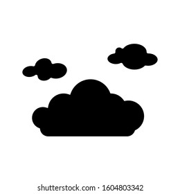 Cloud icon vector flat design in white background