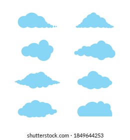 Cloud icon vector flat design
