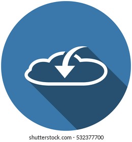 Cloud Icon Vector flat design style