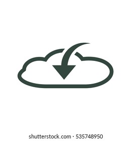 Cloud Icon Vector flat design style