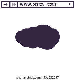Cloud Icon Vector flat design style