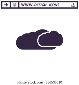 Cloud Icon Vector flat design style