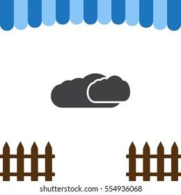 Cloud Icon Vector flat design style