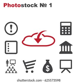 Cloud Icon Vector flat design style