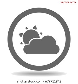 Cloud icon vector, flat design style