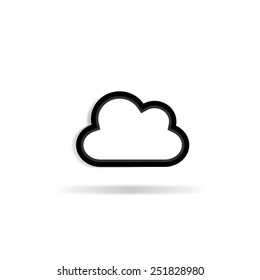 cloud icon - vector illustration