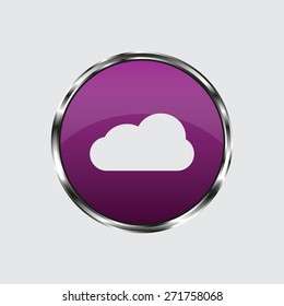 cloud icon, vector illustration