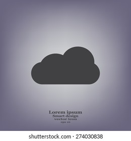 cloud icon, vector illustration
