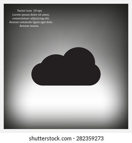 cloud icon, vector illustration