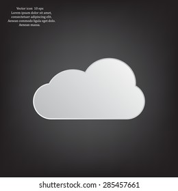 cloud icon, vector illustration