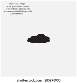 cloud icon, vector illustration