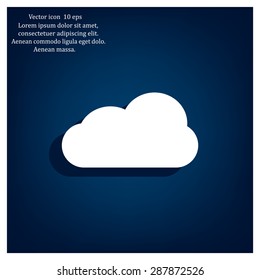 cloud icon, vector illustration