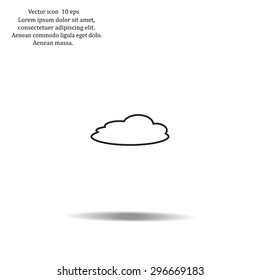 cloud icon, vector illustration