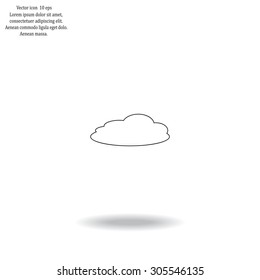 cloud icon, vector illustration