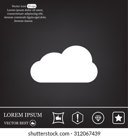 cloud icon, vector illustration