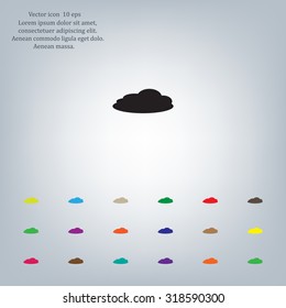 cloud icon, vector illustration