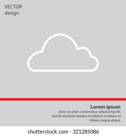 Cloud icon. Vector illustration