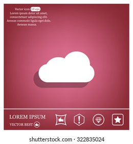 cloud icon, vector illustration