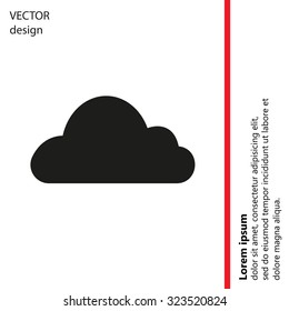 Cloud icon. Vector illustration