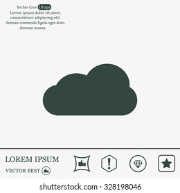 cloud icon, vector illustration