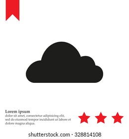 Cloud icon. Vector illustration