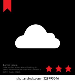 Cloud icon. Vector illustration