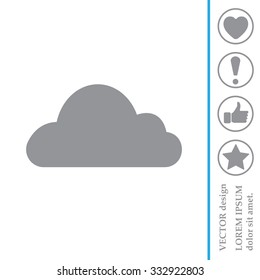 Cloud icon. Vector illustration
