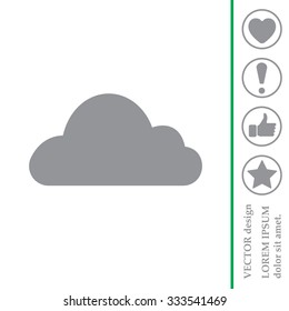 Cloud icon. Vector illustration
