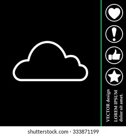Cloud icon. Vector illustration