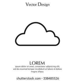 Cloud icon. Vector illustration