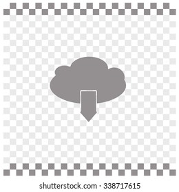 Cloud icon, vector illustration.