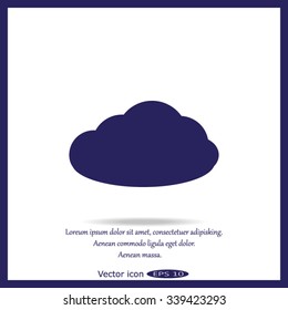 cloud icon, vector illustration