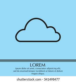 Cloud icon. Vector illustration
