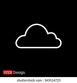 Cloud icon. Vector illustration