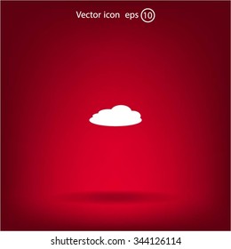cloud icon, vector illustration