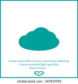 cloud icon, vector illustration
