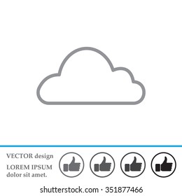 Cloud icon. Vector illustration