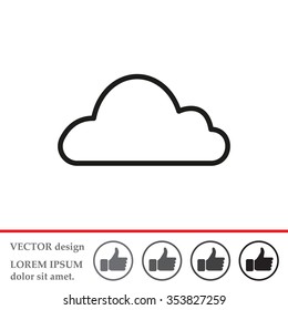 Cloud icon. Vector illustration
