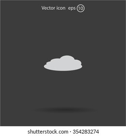 cloud icon, vector illustration