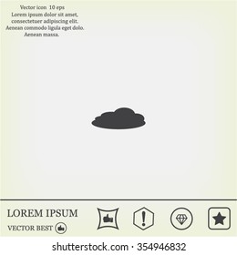 cloud icon, vector illustration