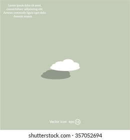 cloud icon, vector illustration