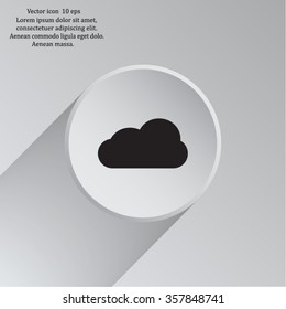 cloud icon, vector illustration