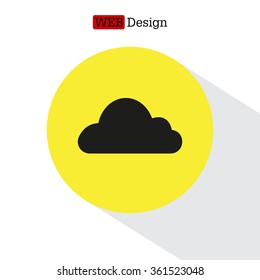 Cloud icon. Vector illustration