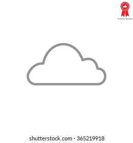 Cloud icon. Vector illustration