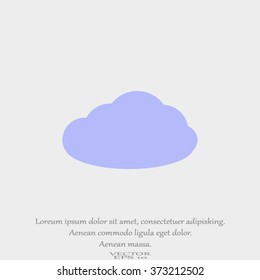 cloud icon, vector illustration