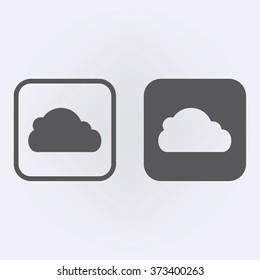 Cloud icon . Vector illustration