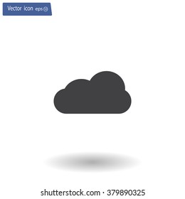 cloud icon, vector illustration